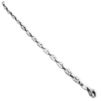 Flat Loop White Gold Bracelet (14K).