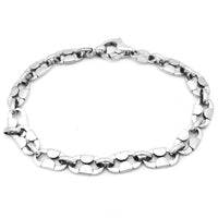 Flat Loop White Gold Bracelet (14K).