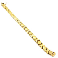 XO Mesh Design Yellow Gold Bracelet (14K)