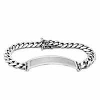 Solid Miami Cuban ID Bracelet (14K).