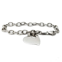 Heart Cable Link Bracelet (14K).