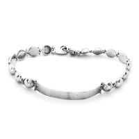 Polished Pebbles ID Bracelet (14K).