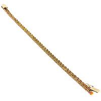 Браслет с тройной веревкой из желтого золота (14 карат)