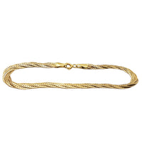 Twisted Triple Rope Yellow Gold Armband (14K)