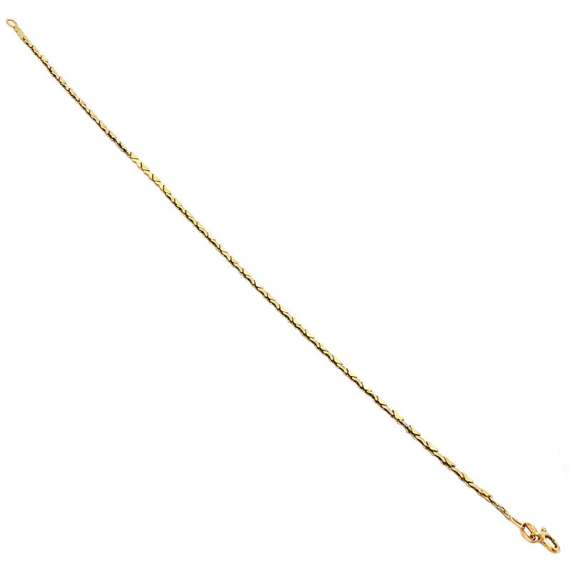 Modern Yellow Gold Bracelet (14K).