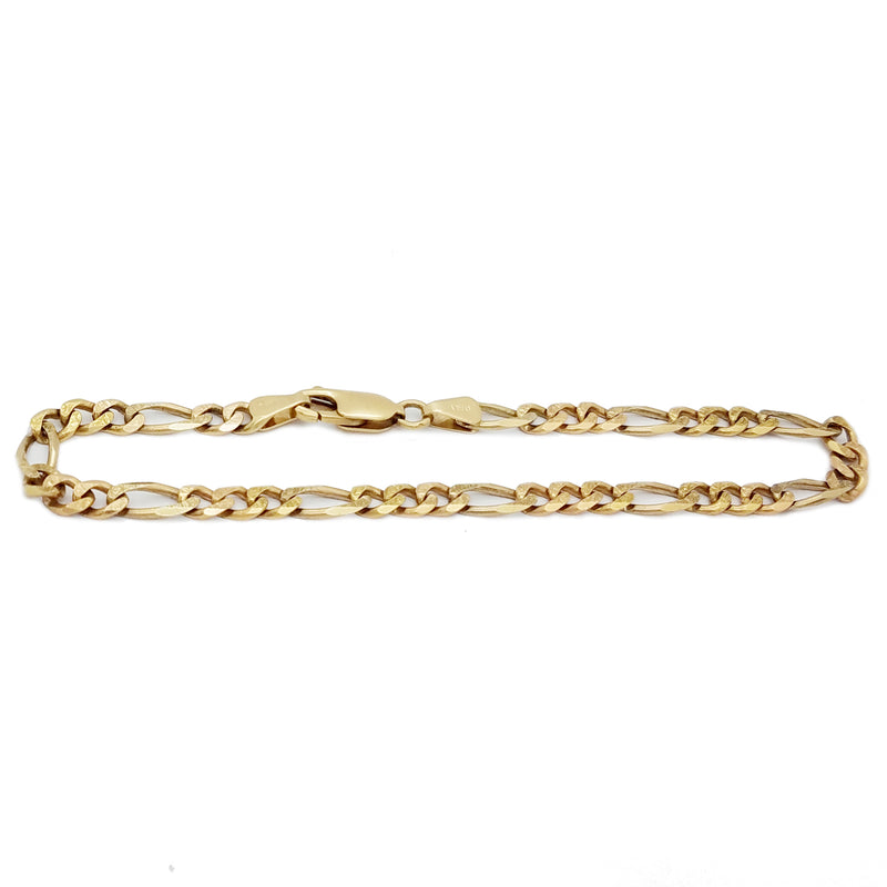 Figaro Link Bracelet (18K)