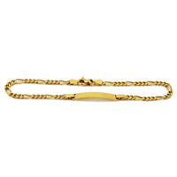 Figaro ID Yellow Gold Bracelet (18K)