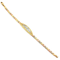 Quinceanera Tri-Color Gold Bracelet (14K)