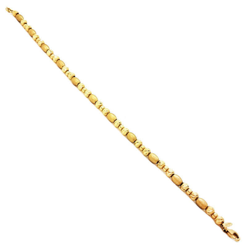 Beads Gold Bracelet (14K)