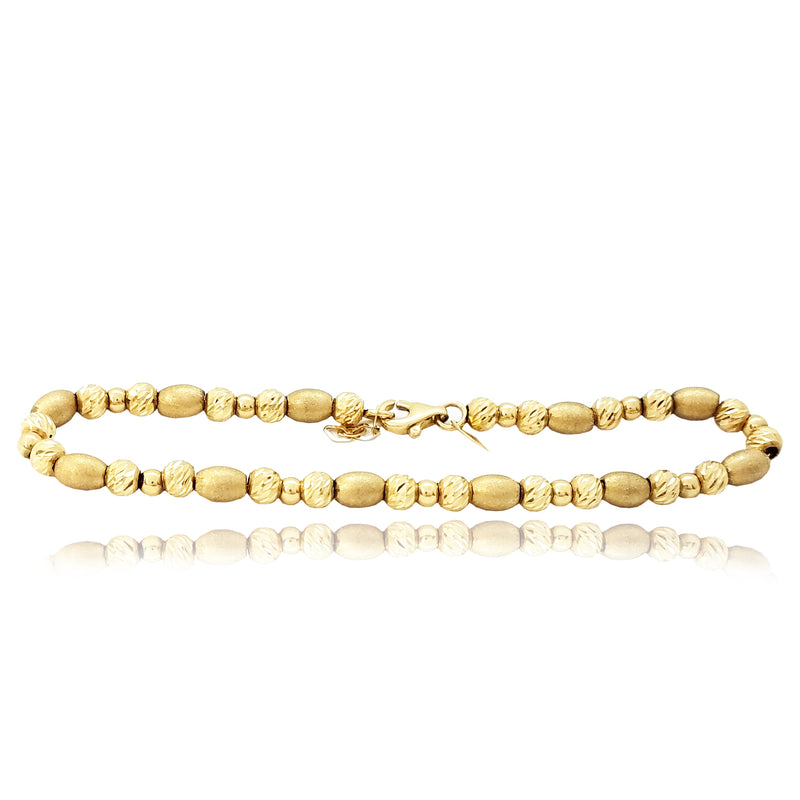 Beads Gold Bracelet (14K)