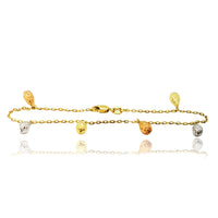 Cable Link Charm bilərzik (14K).