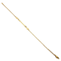 Sarı qızılı Rolo bilərzik (14K).