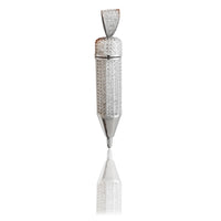 CZ Secret Storage Pencil With Scoop (Sterling Silver) - Popular Jewelry