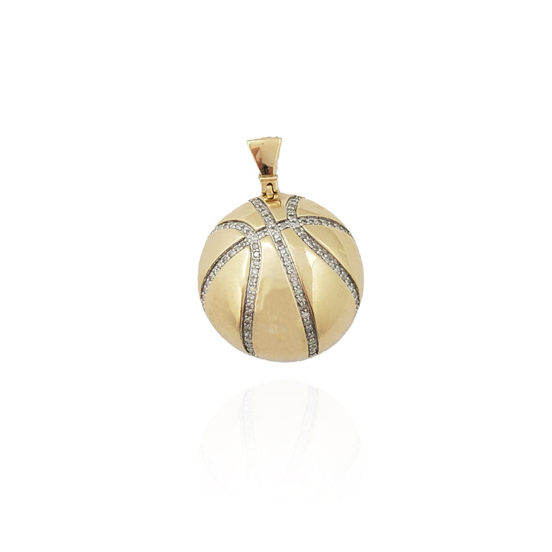 Diamond Basketball Pendant (10K) Popular Jewelry New York