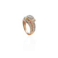 Swirl Diamond Cocktail Ring (14K)