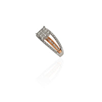 Two-Tone Diamond Engagement Ring (14K).