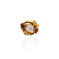 Edwardian Three Stone Ring (24K).