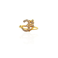 Indian OM Symbol Ring (24K).