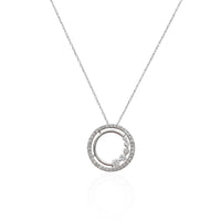 Diamond Circle Pendant (14K).