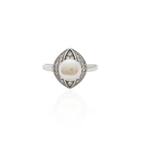 Oular Pearl Stoneset Ring (silver)