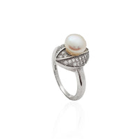Oular Pearl Stoneset Ring (sølv)