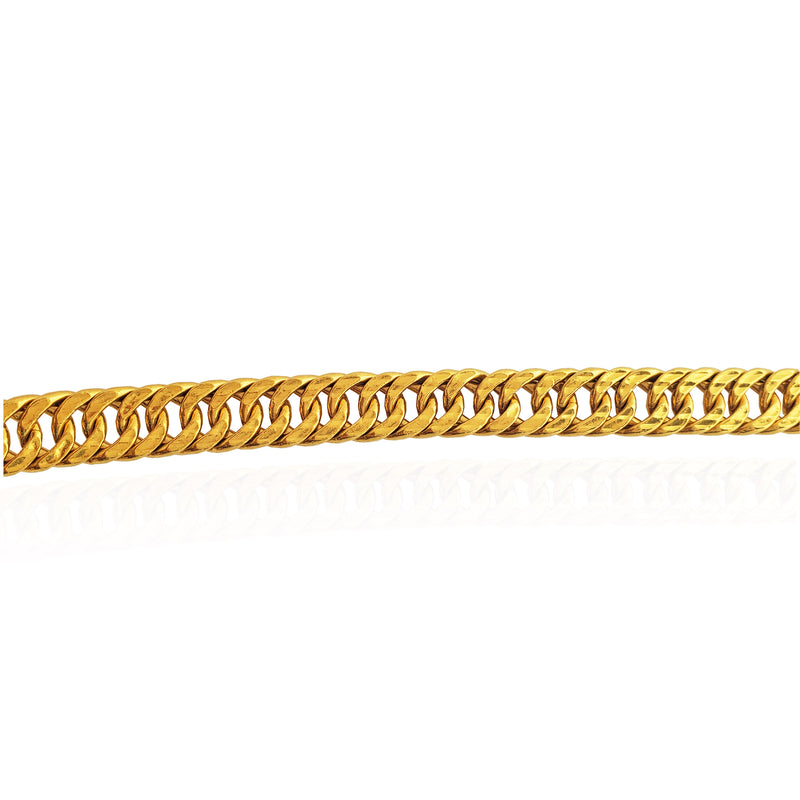 Flat Miami Cuban Link Necklace (24K)