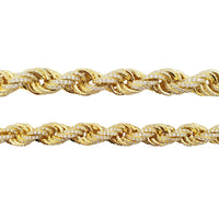 Iced-Out Rope Link Bracelet (Silver)