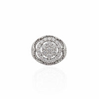 Men Crown CZ Ring (Silver).