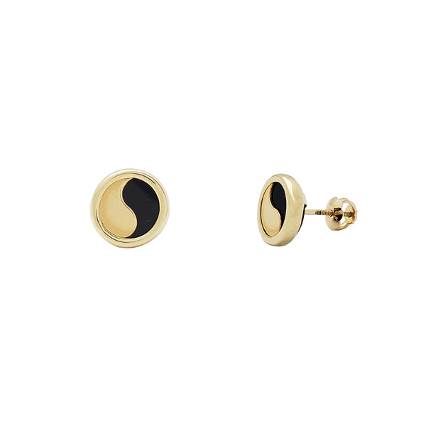 Yin Yang Stud Earrings (14K) Popular Jewelry New York 