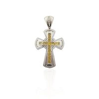 Diamond Cross Patty Pendant (14K).