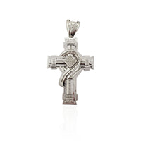 Diamond Cross Pendant (14K).