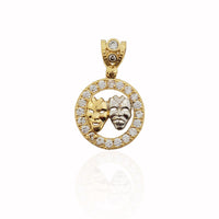 Sock and Buskin CZ Pendant (14K).