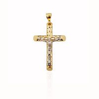 Tube crucifix modely 14K - Diamond diamondra 恆福 珠寶 金 行 New York City 169 Canal Street 10013 fivarotana firavaka Playboi Charlie Chinatown @luckydiamondny 2124311180