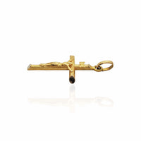Crucifix Cross Pendant (18K).