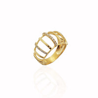 Stoneset Birdcage Ring (14K)