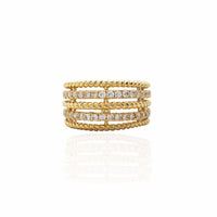 Ornate Slim Rope Band (14K)