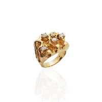 Diamond Nugget Men's Ring 14K - Lucky Diamond 恆福珠寶金行 New York City 169 Canal Street 10013 Jewelry store Playboi Charlie Chinatown @luckydiamondny 2124311180
