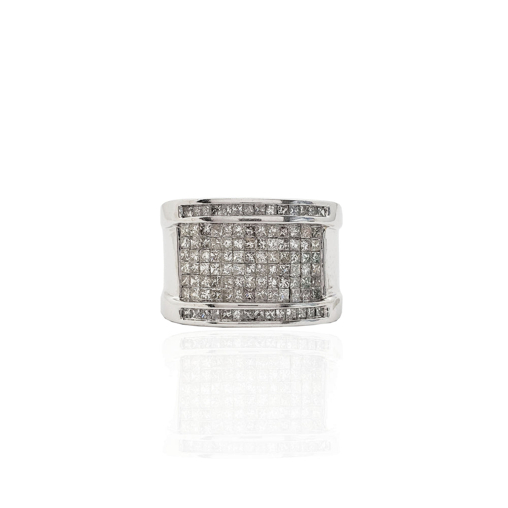 Princess Cut Diamond Men's Ring 14K 