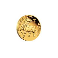 2021 1 oz Fine Gold Lunar Year of The Ox (牛) Gold Coin 24K