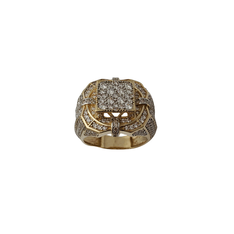Iced-Out Men's Ring (14K)