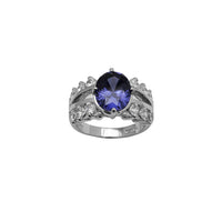 Round & Oval Fancy Lady Ring (Silver)