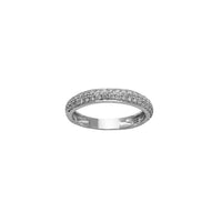 Diamond Pave Wedding Band Ring (14K)