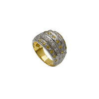 Two-Tone Zirconia Lady Ring (14K)