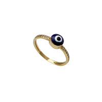 Zirconia Evil Eye Lady Ring (14K)