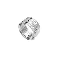 Faceted Diamond Cuts Semanario Ring (14K)