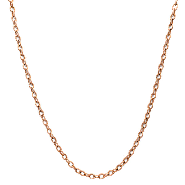 Fluted Diamond-Cuts Cable Chain (14K)