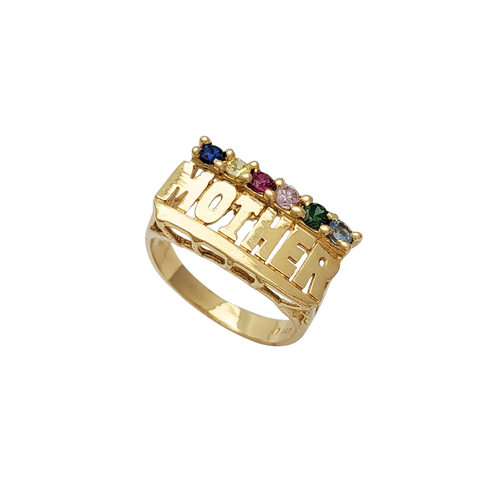 Zirconia "Mother" Ring (14K)