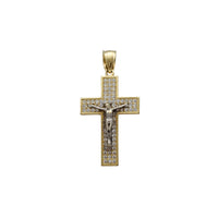 Zirconia Crucifix Cross Pendant (14K)