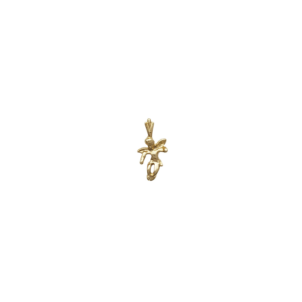 Mini Baby Angel Pendant (14K)