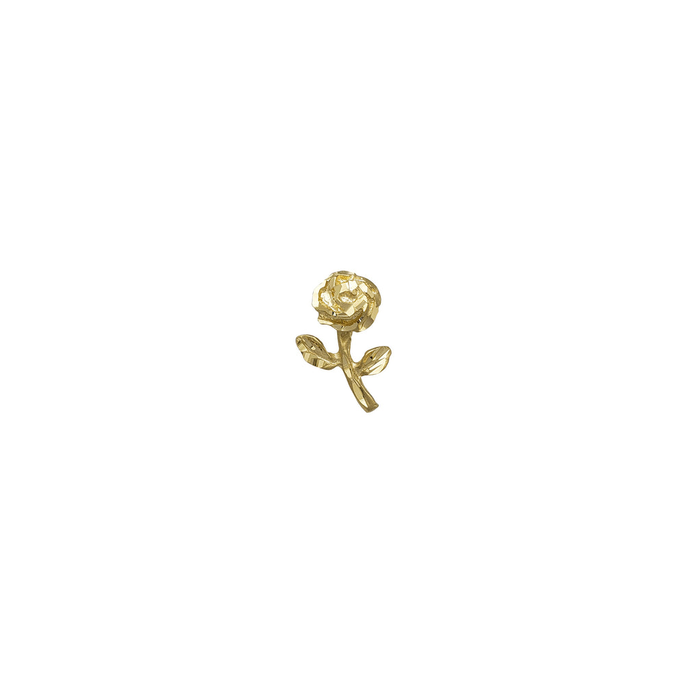 [Diamond Cut] Stern Rose Pendant (14K)